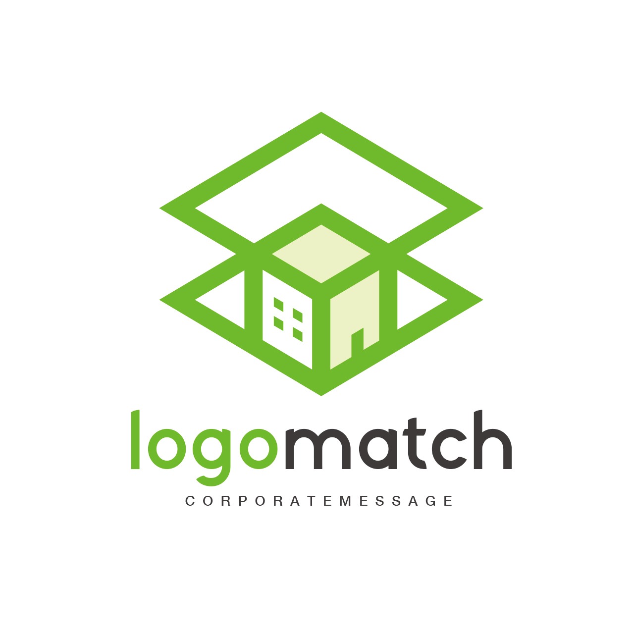 立ち上がる住宅のロゴ