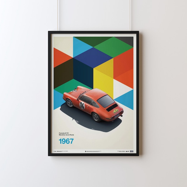 Automobilist "PORSCHE 911R - MARATHON DE LA ROUTE - 1967 - RED"LIMITED EDITION