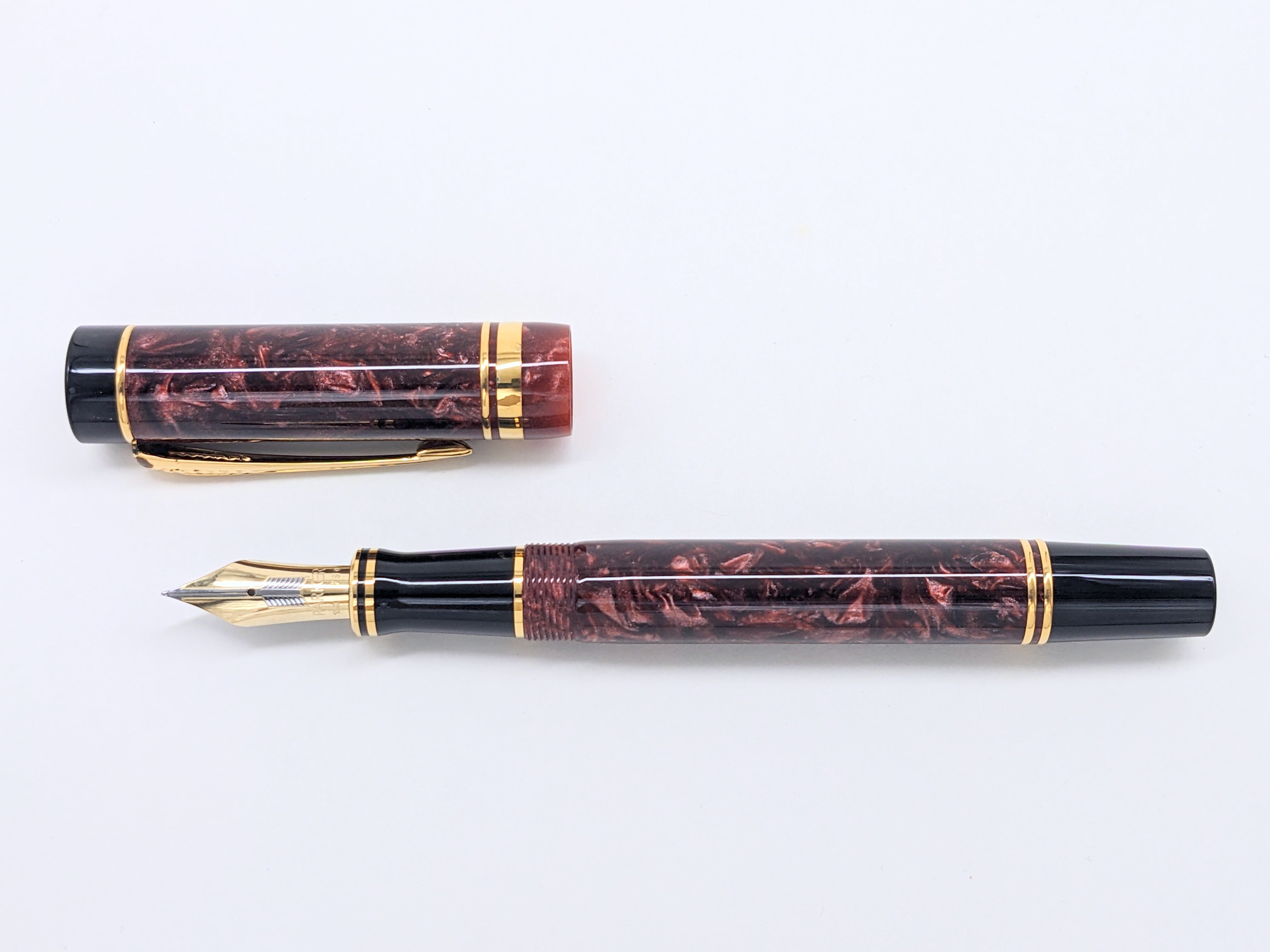 90s パーカー デュオフォールド センテニアル マーブルレッド PARKER