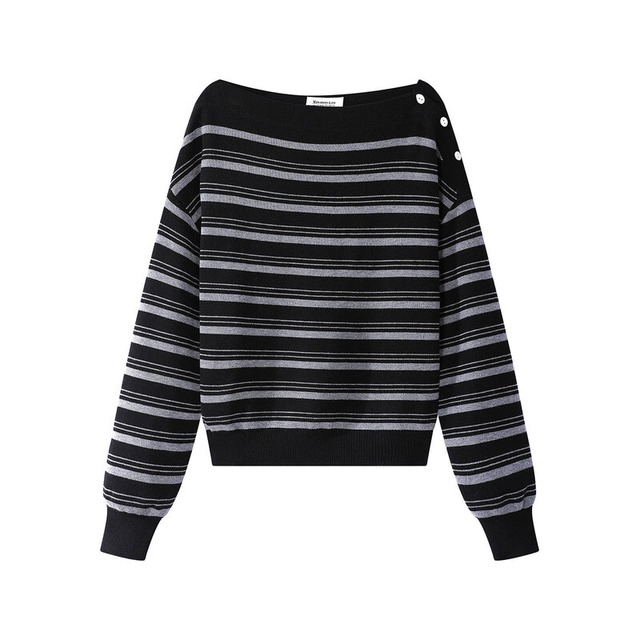 全3色/Boat neck knit　M1534