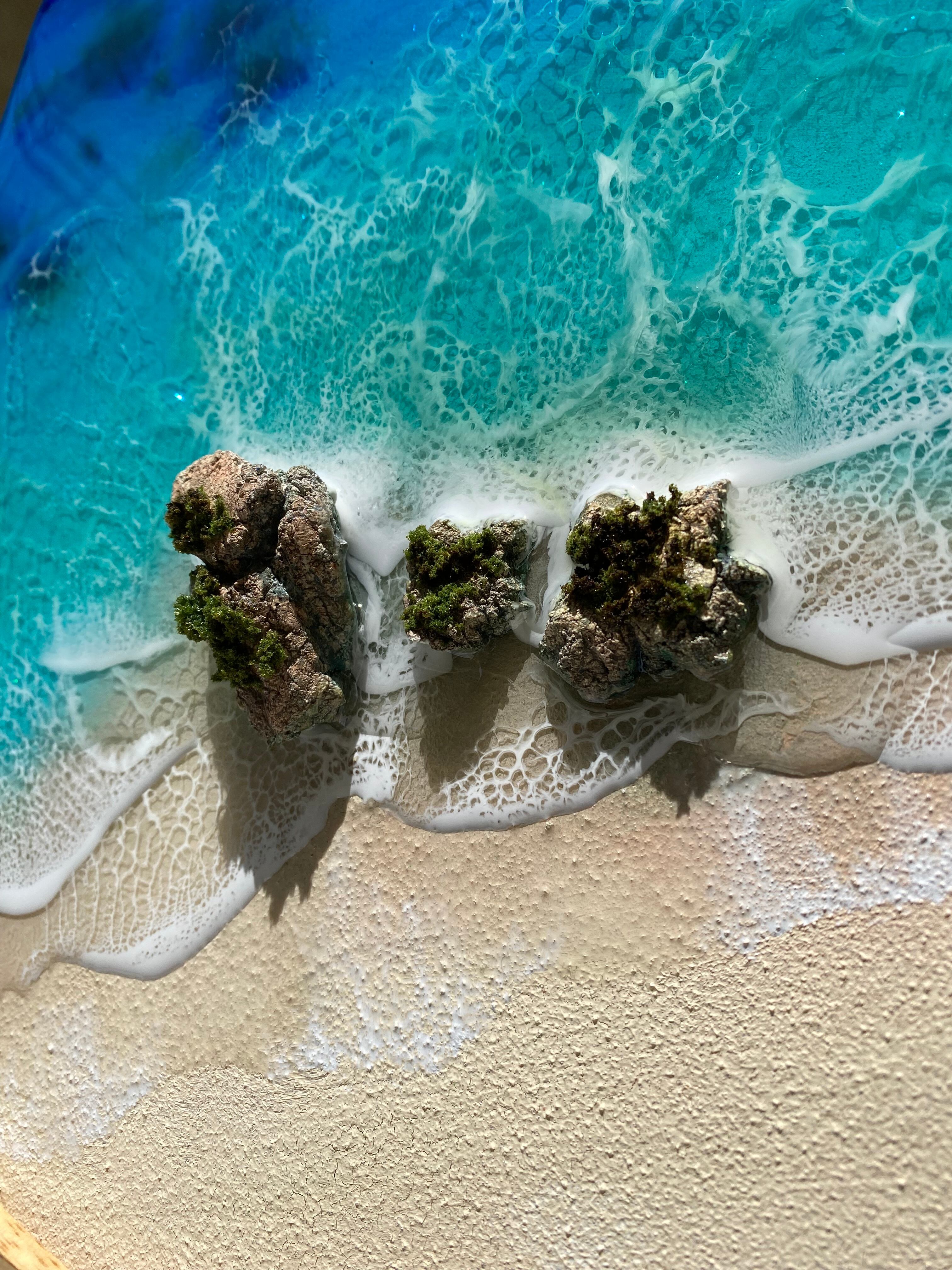 オーシャンレジンアート  seaside オーシャンレジンアート seaside resin #resinart #ocean