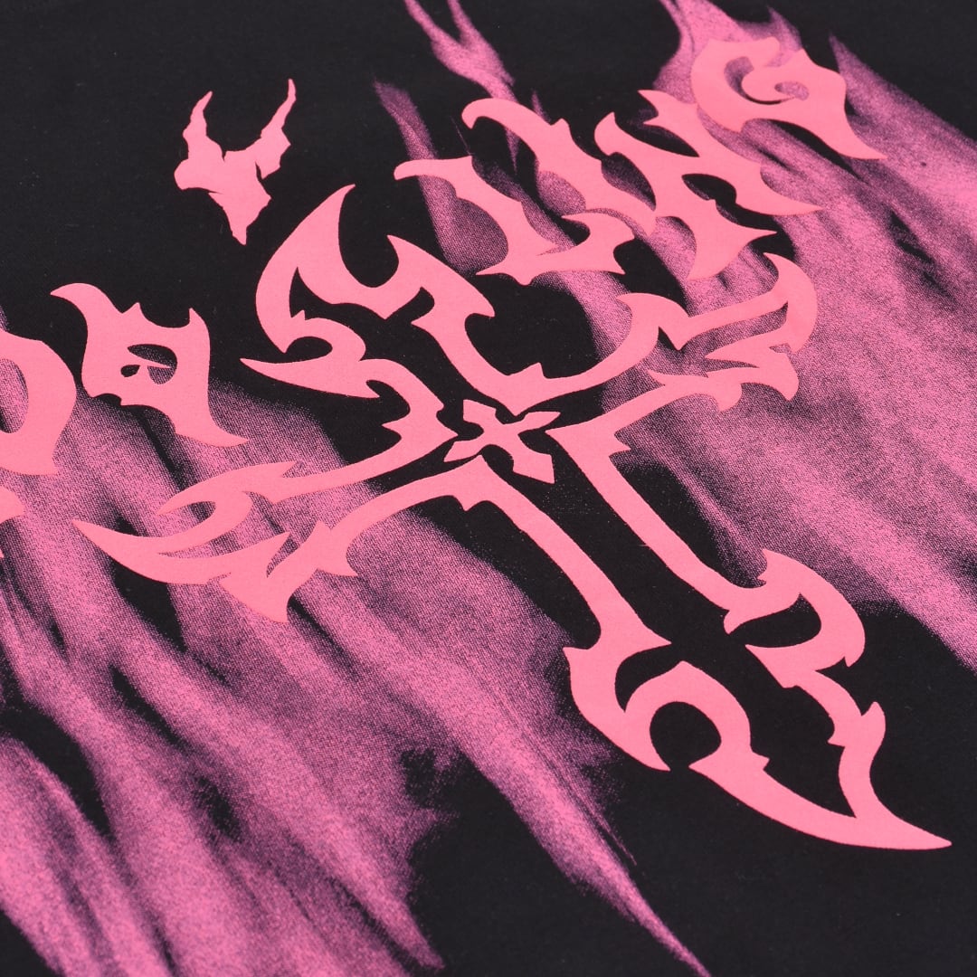 新品 クロ－ムハーツ Tシャツ レディ－ス CHクロス 希少なピンクカラ－ Chrome Hearts（Tシャツ/カットソー(半袖/袖なし) ・ ピンク/桃色系