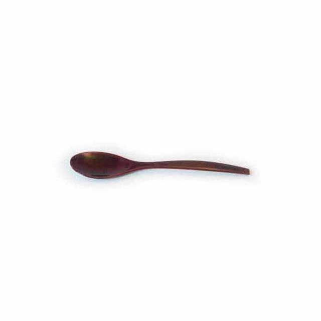 上塗りスプーン・溜（小）TOP COATED SPOON Small  Tame, red bean color Small
