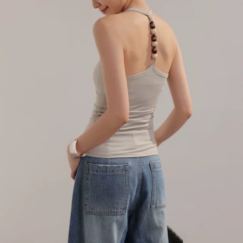 ホルターネックバックビーズ ・22594