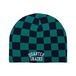 QUARTERSNACKS / CHECKERBOARD BEANIE GREEN/BLUE