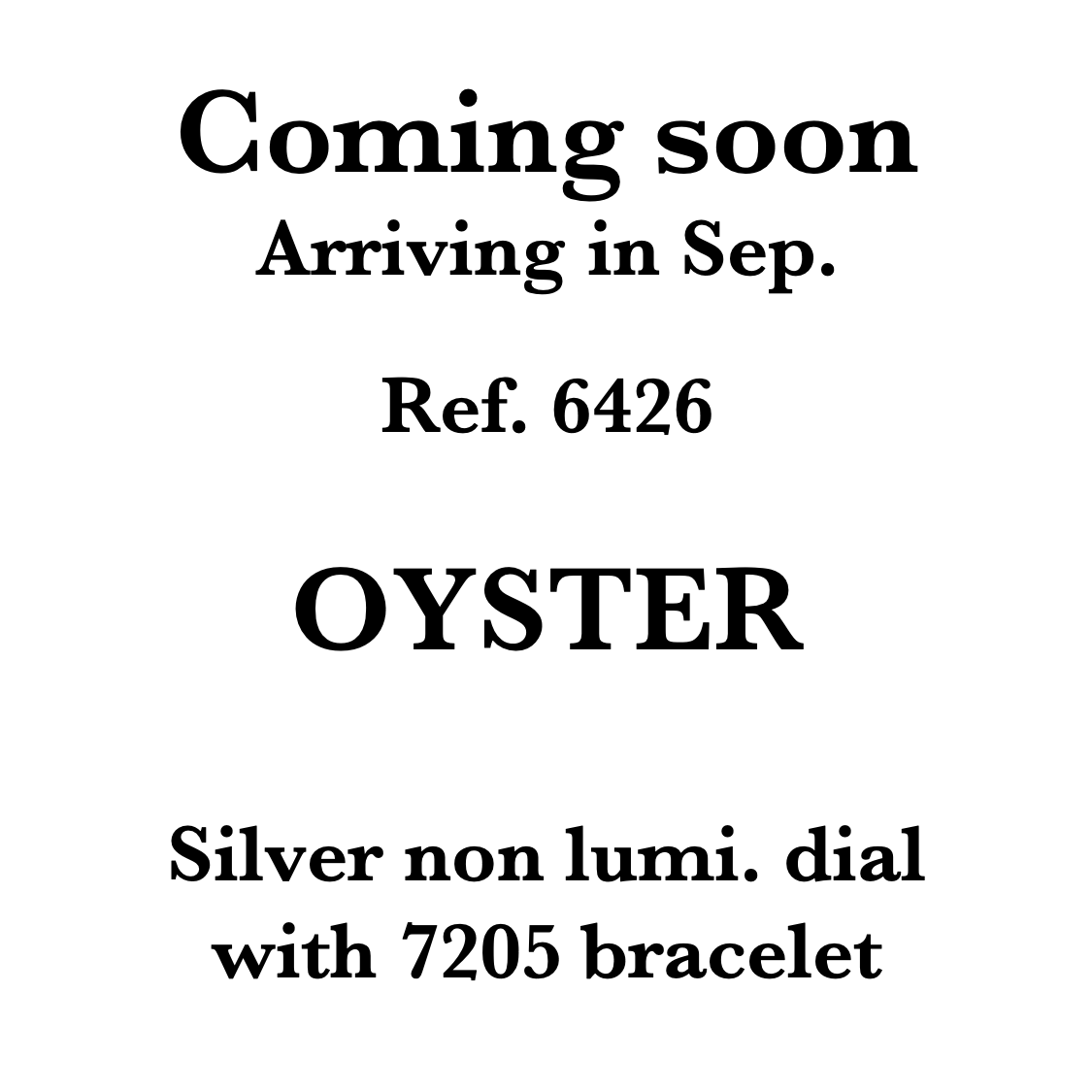 Rolex Oyster 6426 (22*****) Silver non Lumi. Dial