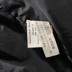vintage ARMANI JEANS peach-skin belted coat with down liner