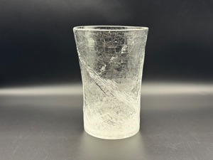 末國清吉　クラック円柱花器