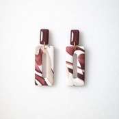 Matte :  Bordeaux rectangle donuts