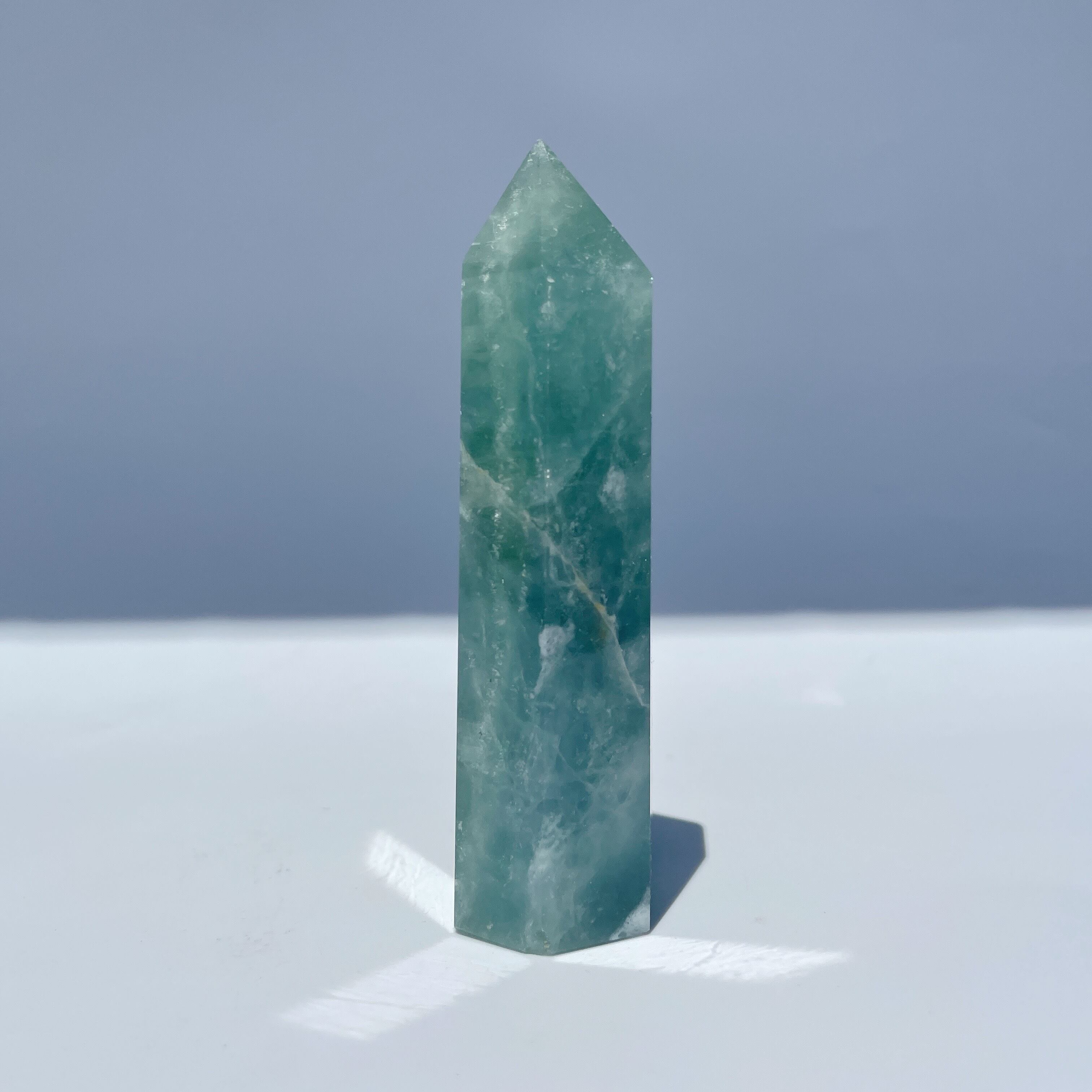 グリーンフローライト タワー型95◇Fluorite◇天然石・鉱物