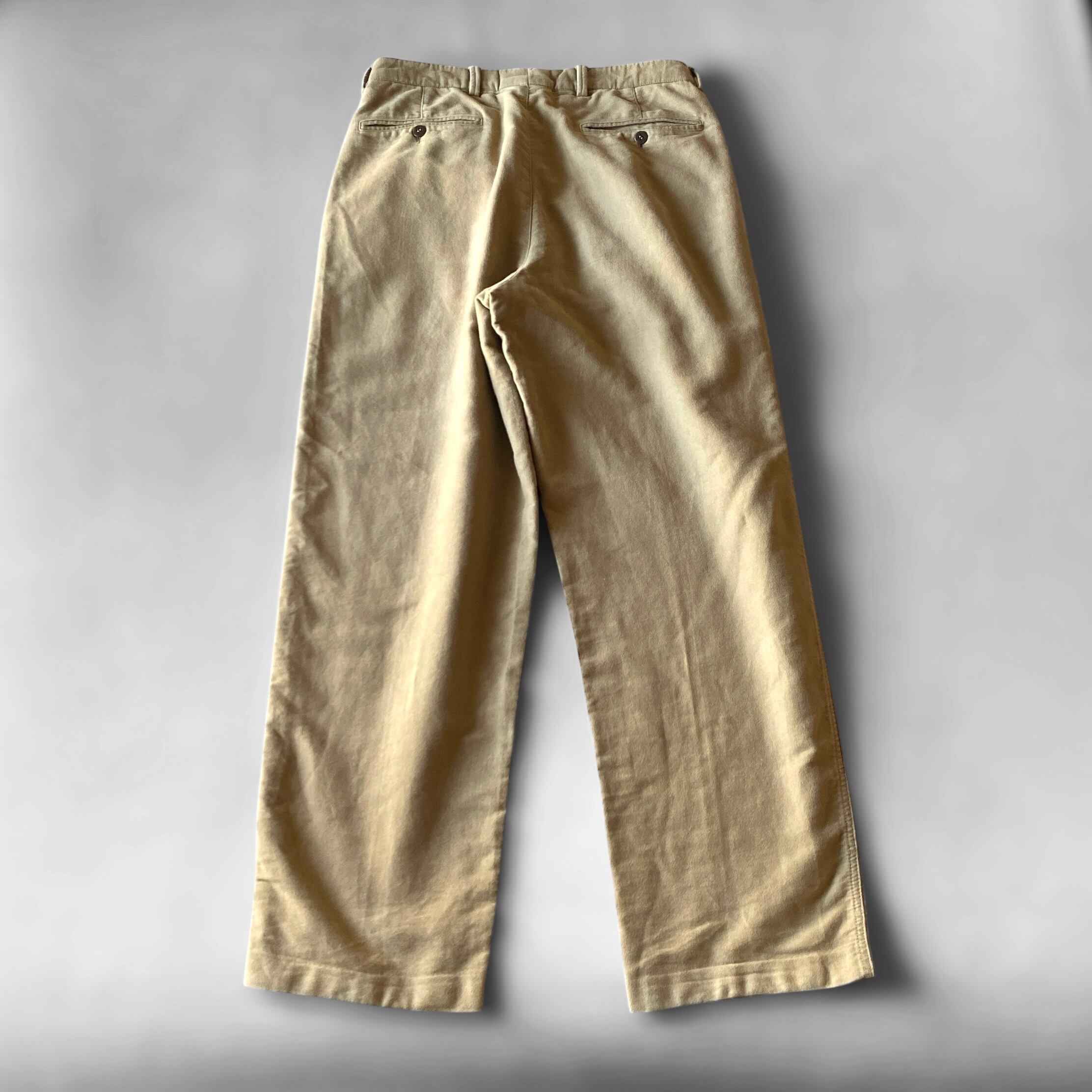 パンツ Giorgio Armani cotton moleskin slacks 54 80s90s GIORGIO ARMANI LE COLLEZIONI cotton moleskin 2tuck trousers