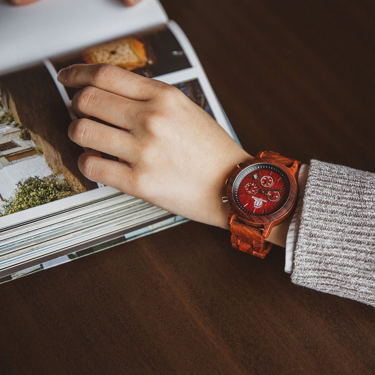 木製腕時計 MokunoGraph 