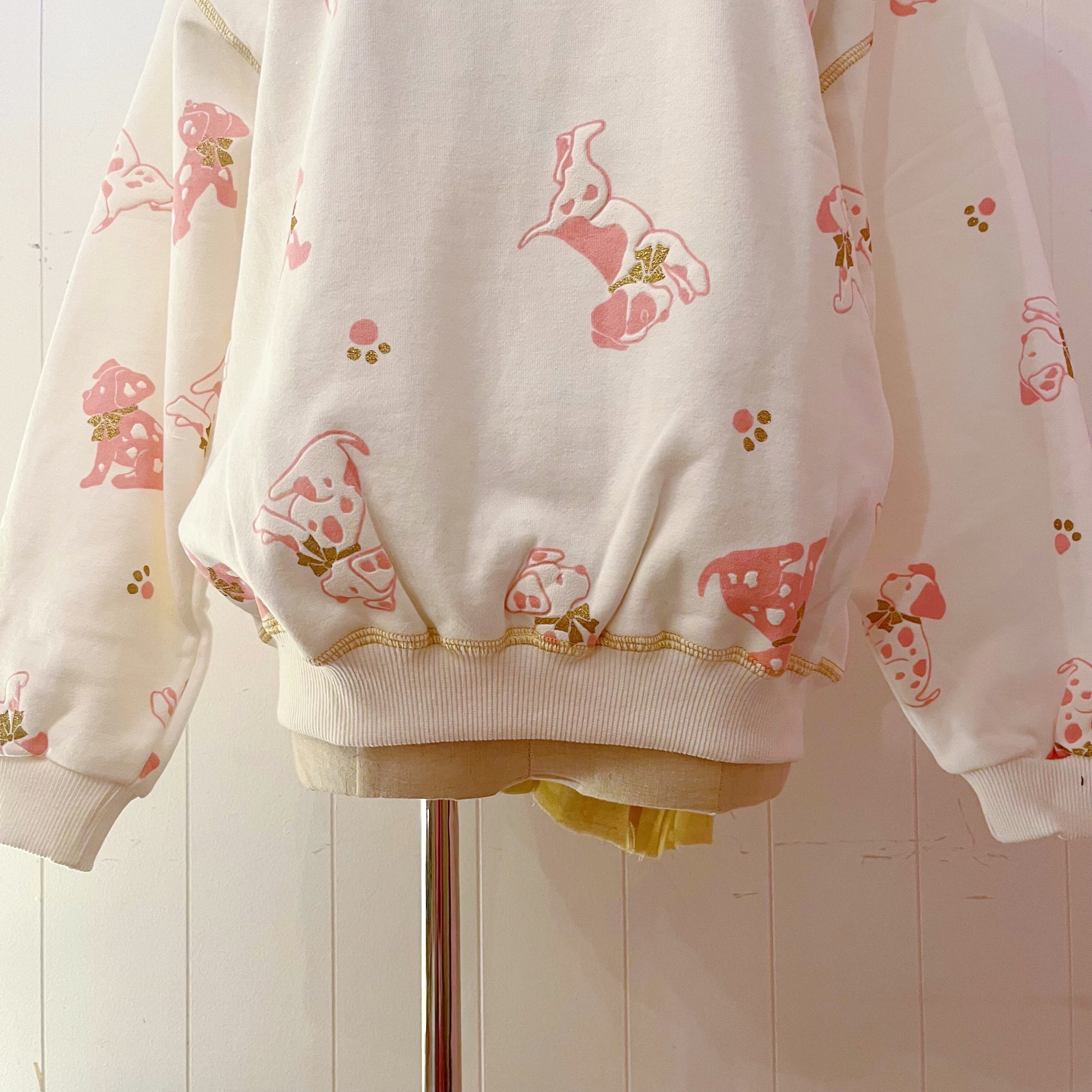 white dog lame sweat