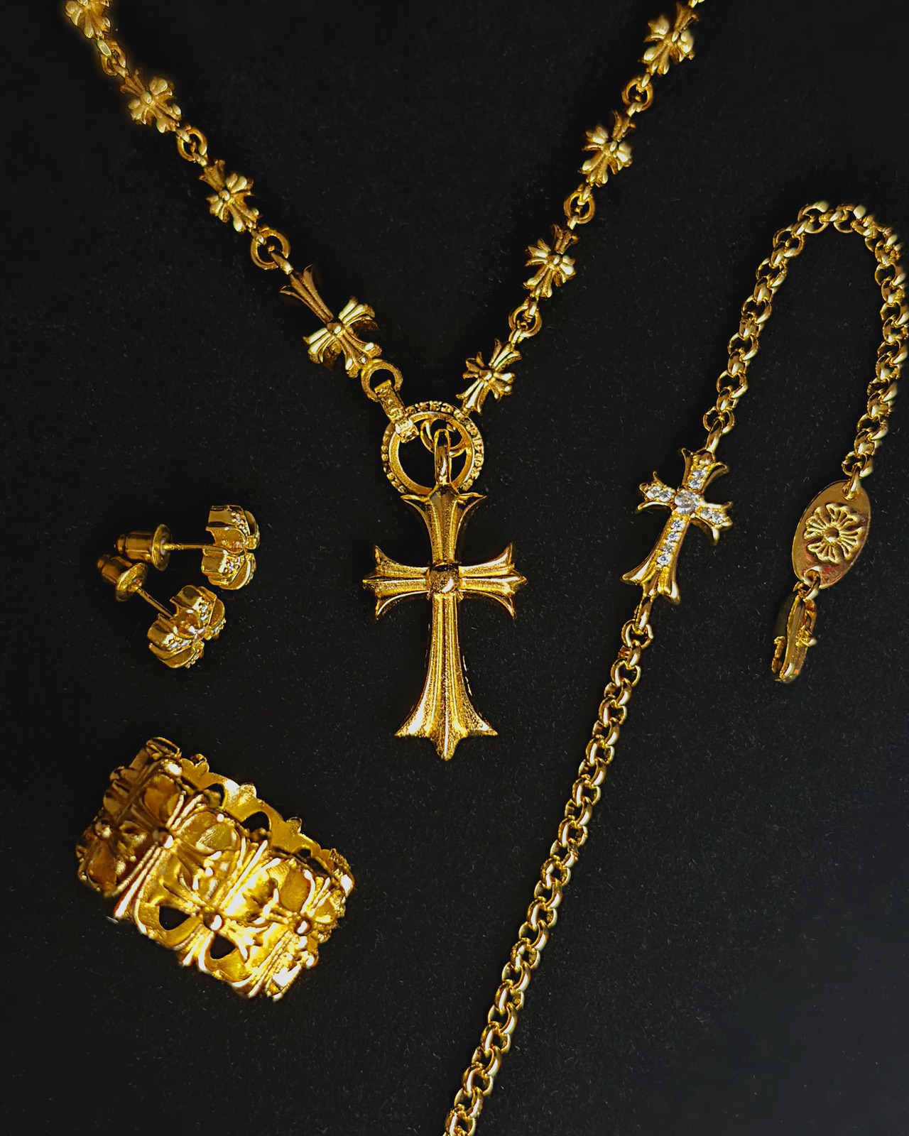 タイニーチェーン ロザリオ ゴールド コーティング