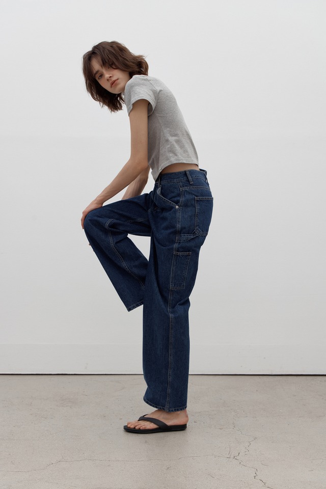 ★【core de】Carpenter denim (deep blue)