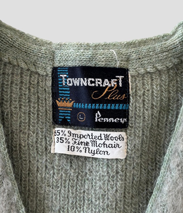 -Towncraft- Vintage 60s L Mohair Cardigan