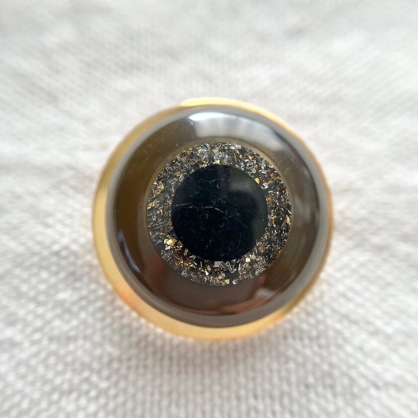 ブラックドーム×ゴールド 23㎜