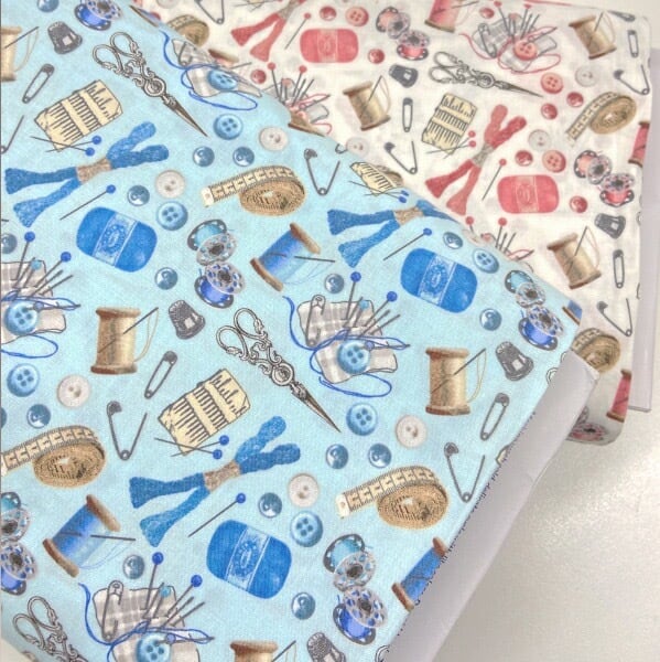 布 ソーイング柄 2色 30cmからのオーダーカット moda