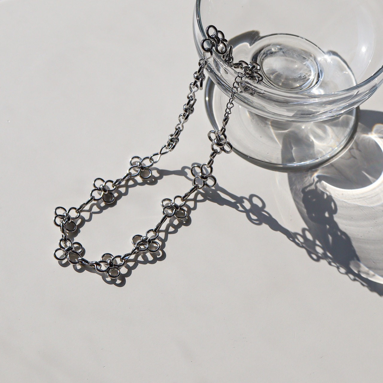 再入荷*stainless blossom choker necklace