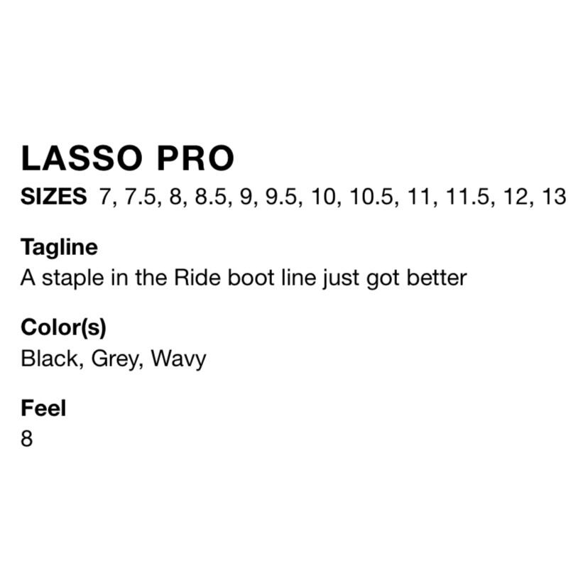 23-24年モデル RIDE .『 LASSO PRO 』. ライド . ラッソプロ