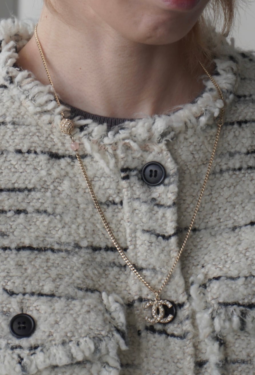 CHANEL シャネル ネックレス ゴールド ココマーク ストーン vintage