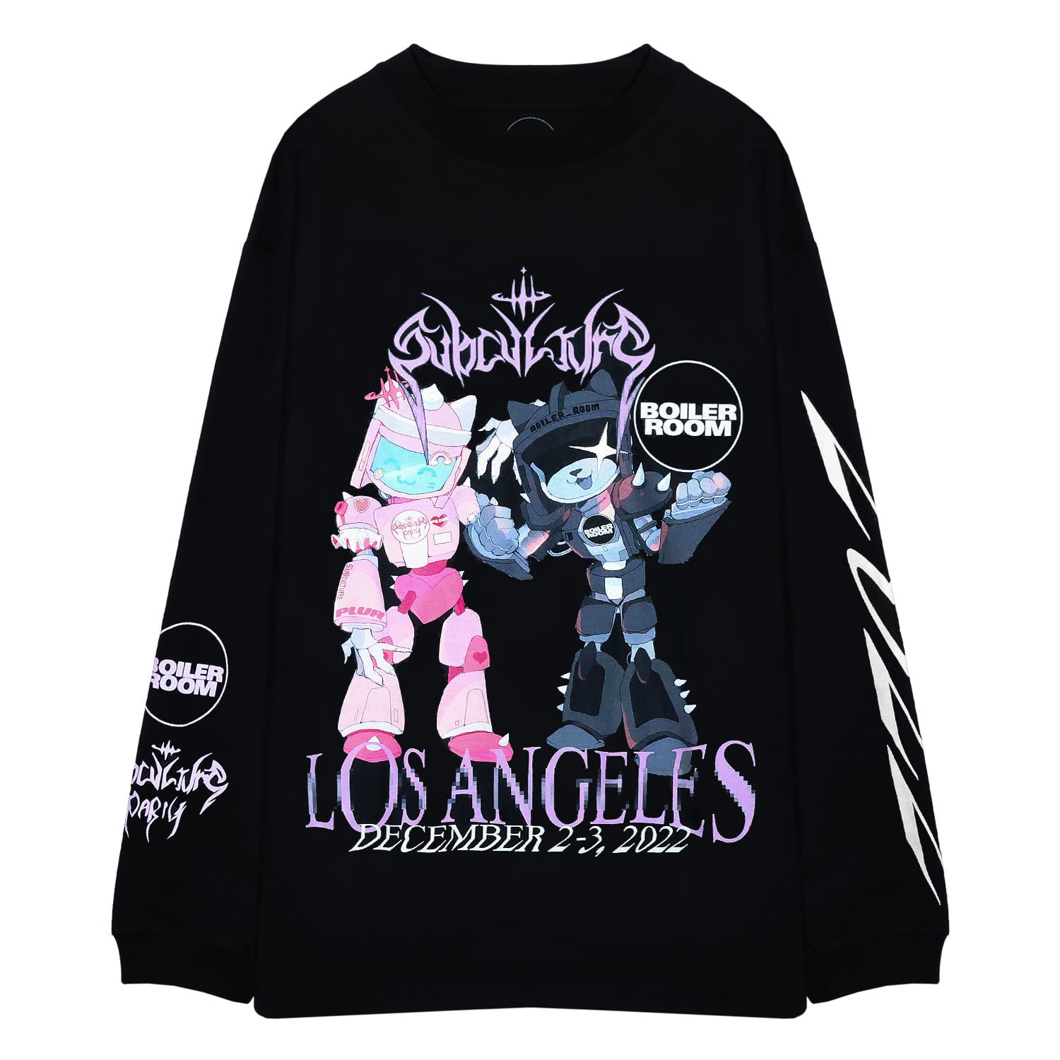 BOILER ROOM | BOILER ROOM LOS ANGELES LS T-SHIRT (BLACK) | UNEEK