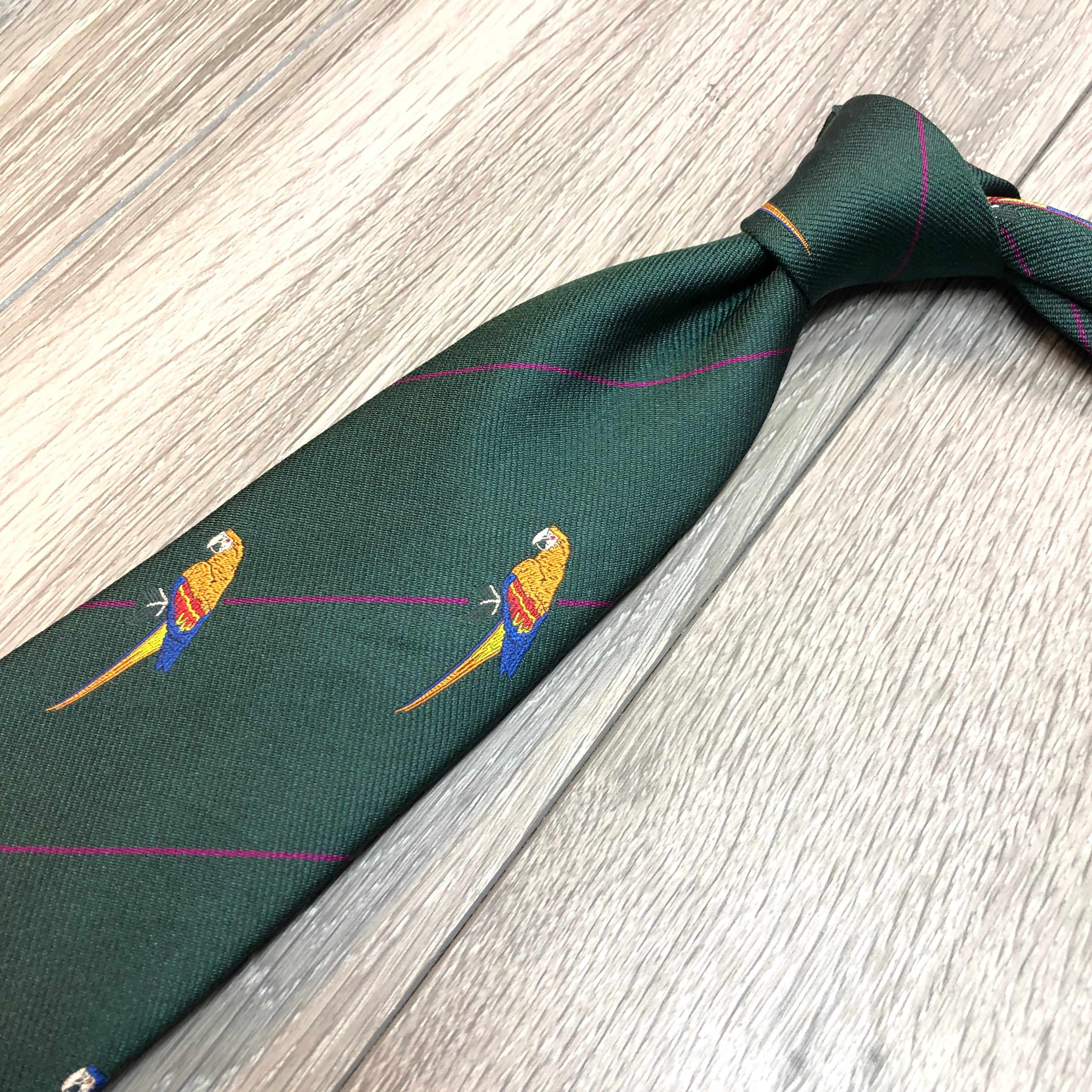 DRAKE'S Jacquard SILK TIE《Parrot》 | safarionline