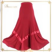 社交ダンス 衣装 スタンダード スカート レッスンウェア レディース ボルドー レッド系 ICHIOKU イチオク 無地 光沢感 練習着 フォーマル スカート丈 約83cm ウエスト約31.5cm~ エレガント スポーツウェア ダンスウェア おしゃれ シンプル 丈夫 伸縮素材 ポリエステル 深みのある色 美しいシルエット フォーマルウェア レディースファッション 高品質 ヨガダンス 体型カバー