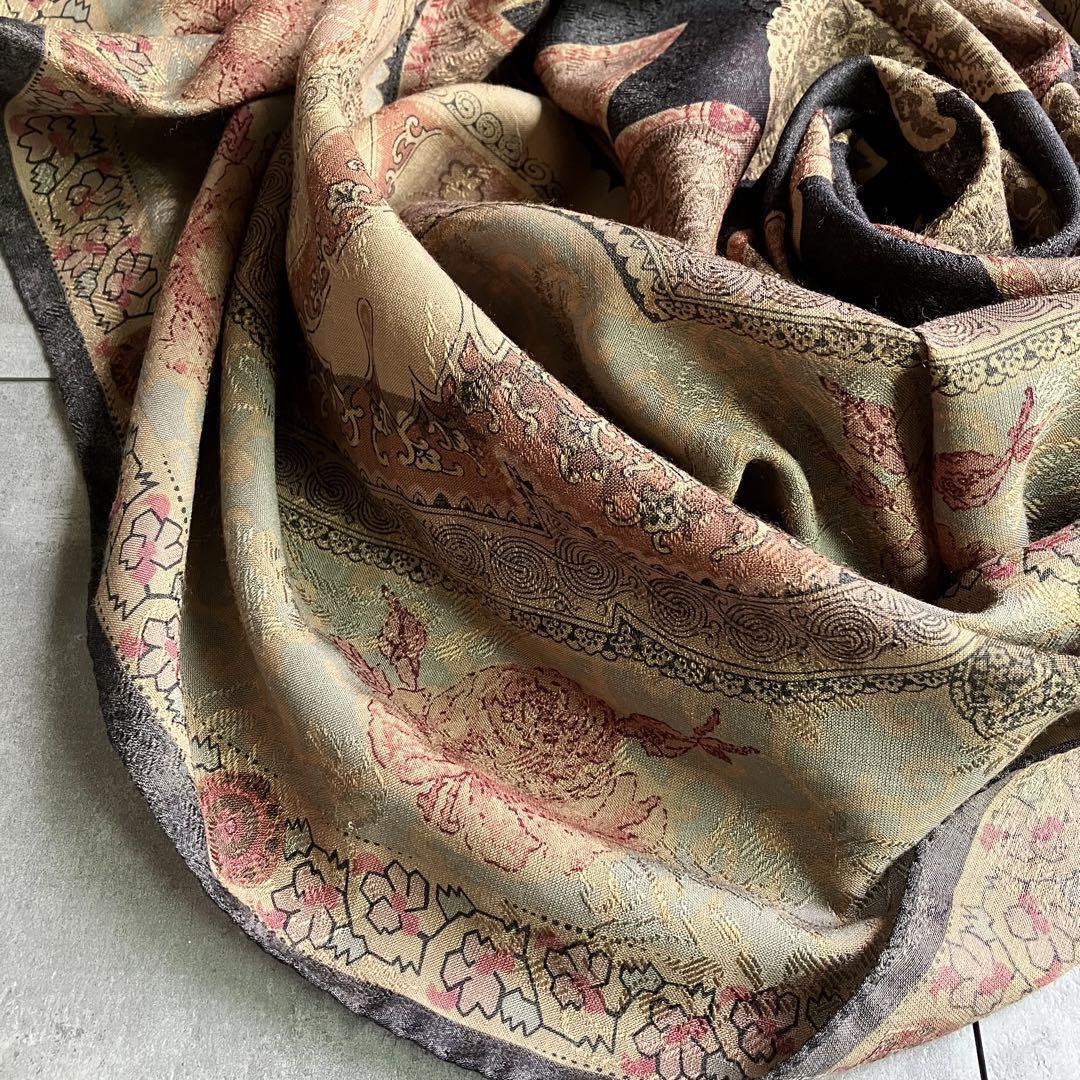 送料無料】エトロ ETRO ペイズリー 花柄 総柄 ウール シルク 送料無料】エトロ ETRO ペイズリー 花柄 総柄 ウール シルク