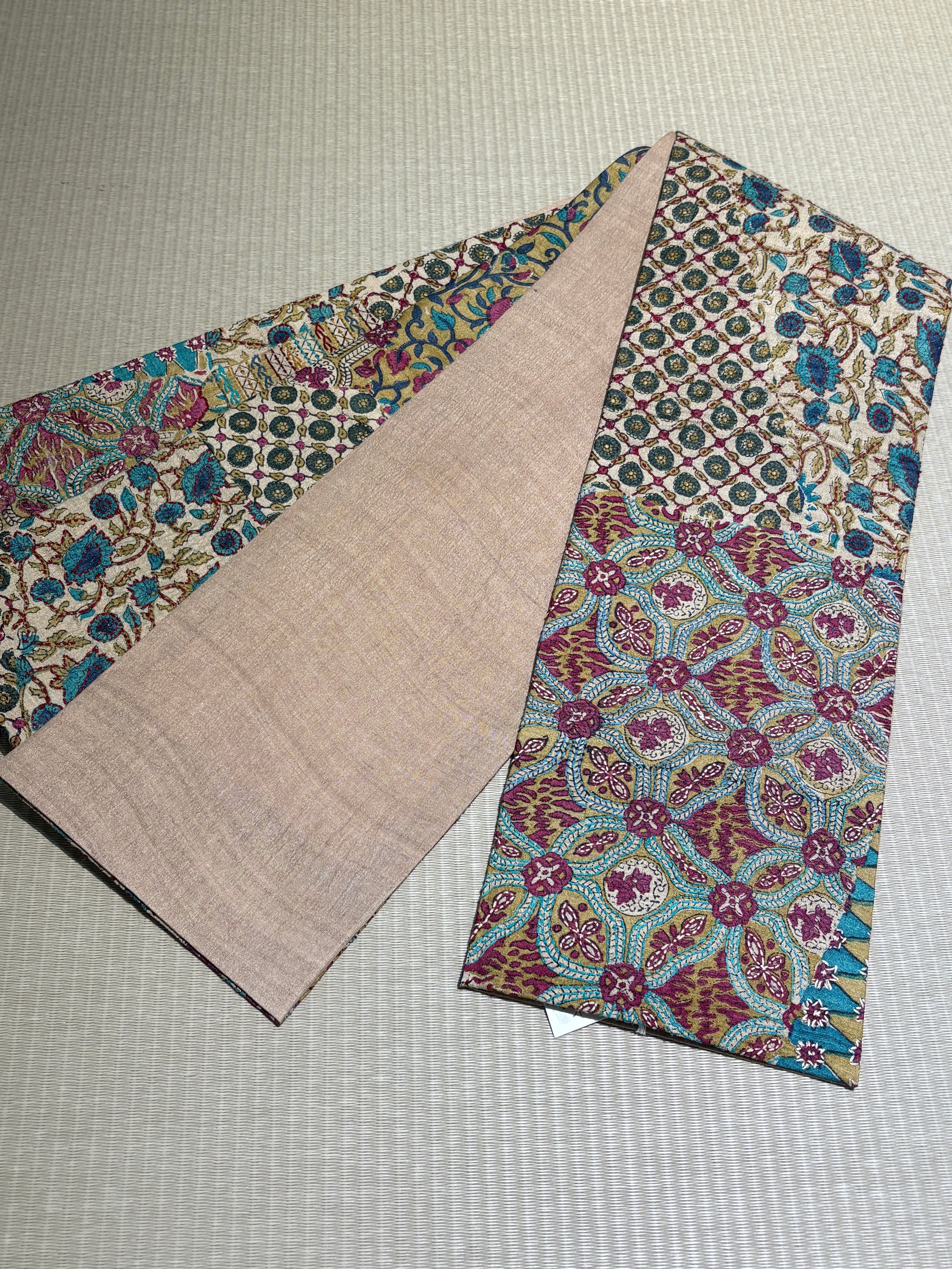 半幅帯 カンタ刺子（タッサーシルク） きものギャラリー凛 | きものの