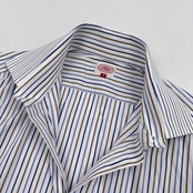 J.PRESS ジェイプレス ストライプ 長袖シャツ ドレスシャツ サイズ L/ホワイト