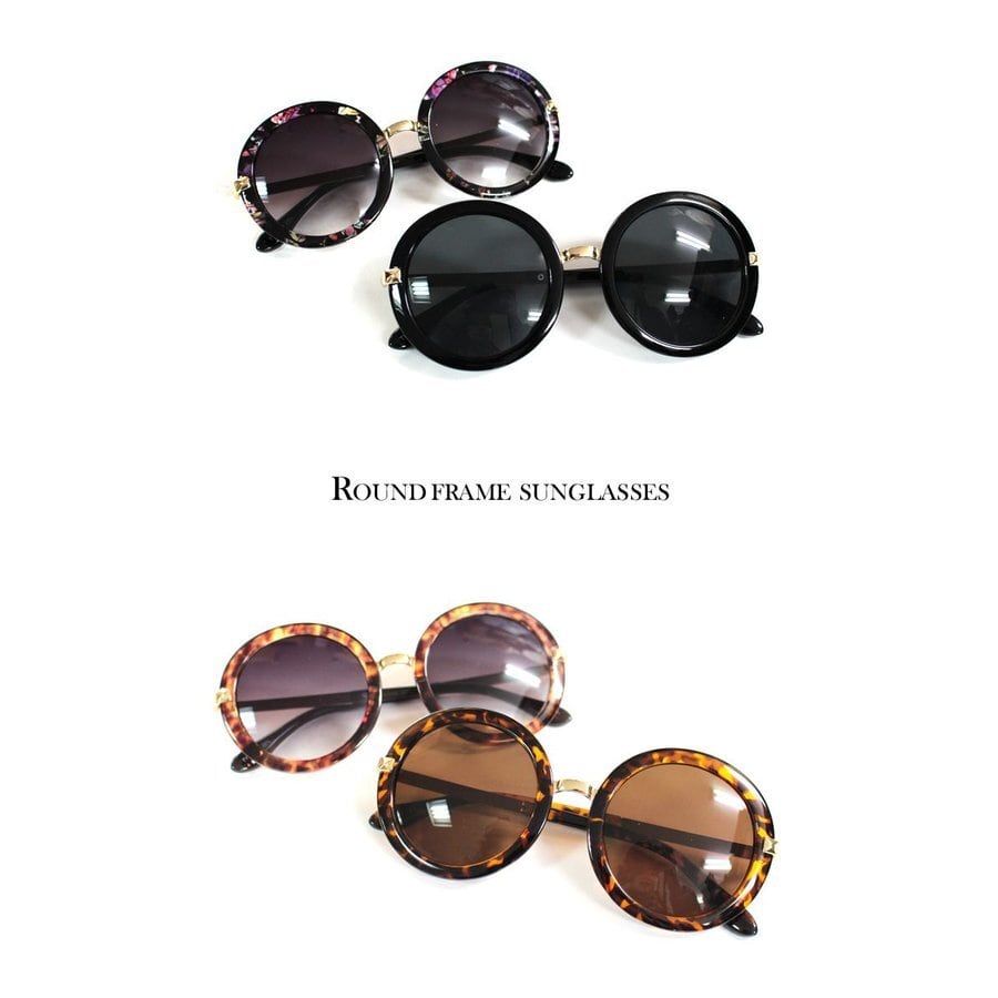 美品　ディオール　ラウンド型 ブラックフレーム サングラス　小物　ゴールドロゴ ゴールド（金色）系 Dior(ディオール) サングラス(レディース