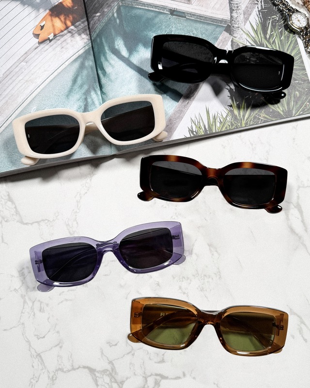 【5colors】box square 5 sunglasses