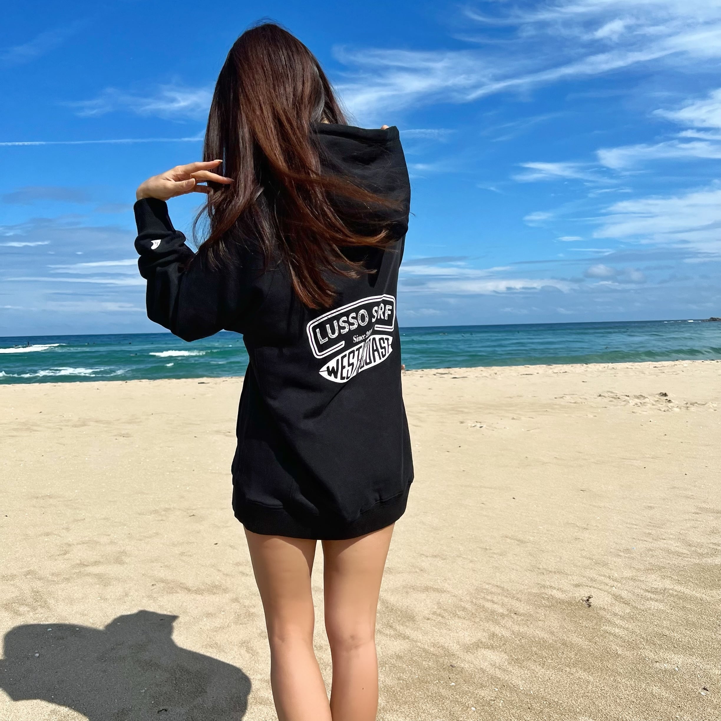 Instagram掲載モデル☆LUSSO SURF ボアパーカー　Sサイズ☆ STUSSY - サーフィン女子に☆LUSSO SURF カリフォルニア パーカー S