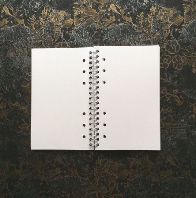 クリエイターに嬉しい！「Wリング 6穴バイブル型ノート（無地）」×6冊