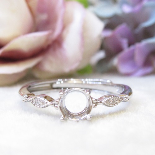 アウトレット5㎜  3ドットマーキス  S925 リング台 SV