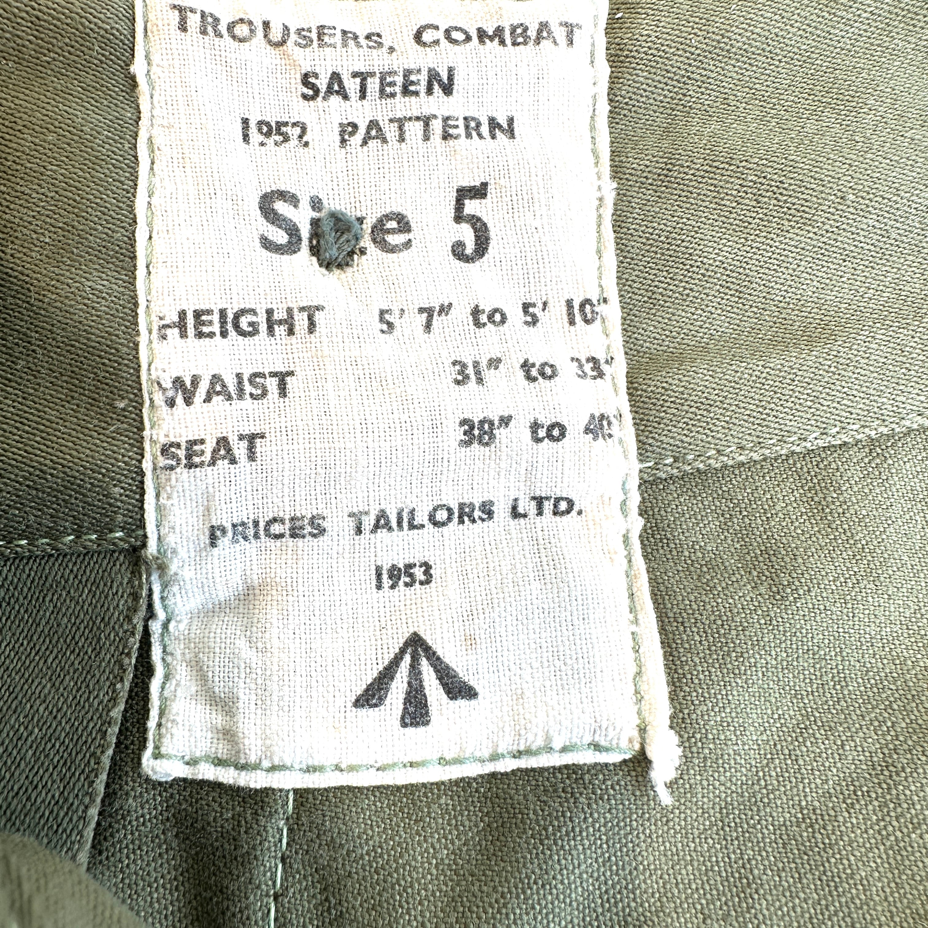 50s British Army 1952 Pattern Combat Trousers 50年代 イギリス軍