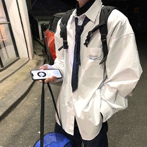 ロゴウォッシュドホワイトルーズシャツ　1102