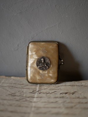 マザーオブパール　ポルトモネ　コインパース　フランスアンティーク　ブロカントのある暮らし