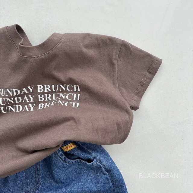 《予約》送料無料【BLACK BEAN】kids) Brunch T