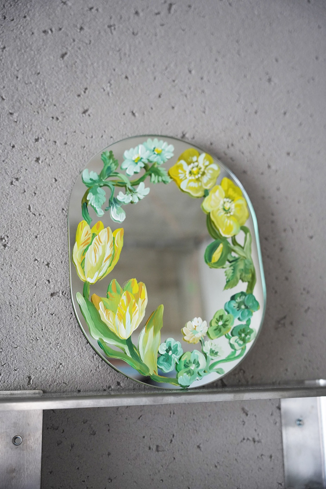 hand paint Miller S size yellow bouquet