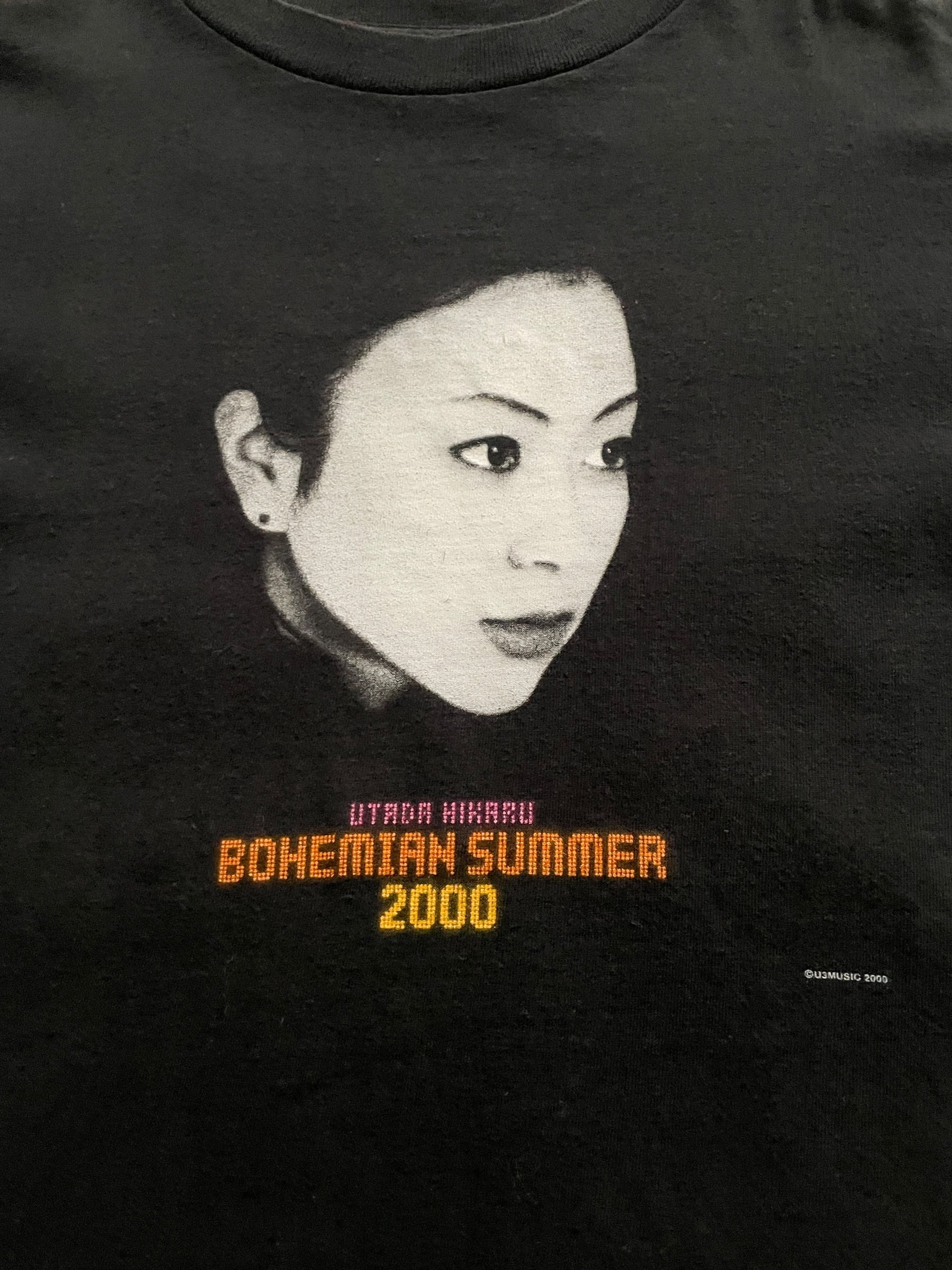 宇多田ヒカル ボヘミアンサマー 2000 　Tシャツ Utada Hikaru “BOHEMIAN SUMMER 2000” Tour Tee / 宇多田ヒカル