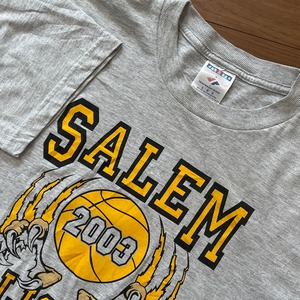 【JERZEES】バスケットボール 2003年 ロゴ プリント Tシャツ SALEM LIONS L US古着