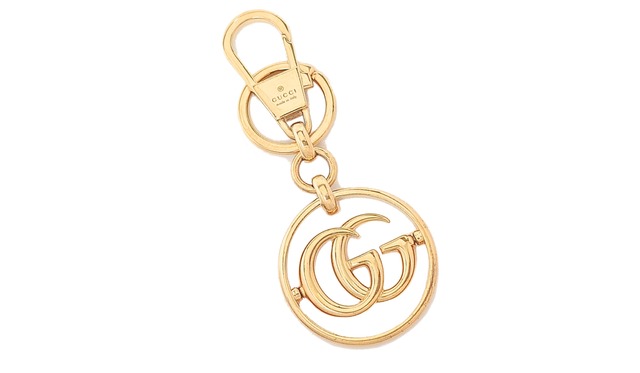GUCCI グッチ サークル ダブルG スピン ロゴ  キーチェーン キーホルダー キーリング チャーム ゴールド 752067 J1600