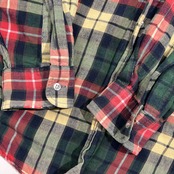 90s USA製 L.L.Bean エルエルビーン チェック柄 ボタンダウン 長袖 ネルシャツ L/メンズ ヴィンテージ アメカジ