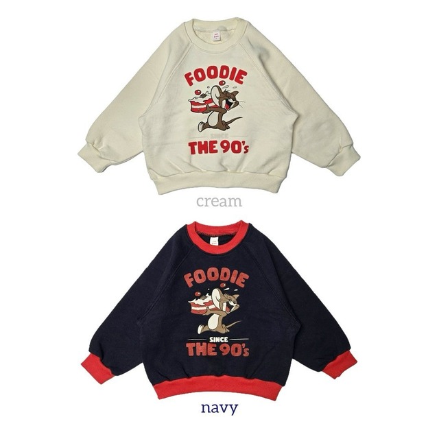 【取寄】bymimi｜foodie sweatshirt｜フーディースウェット｜S-JM｜kids&jr｜26 spring