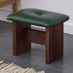 小さいスツール 高さ26cm グリーン 緑 無垢材 スツール 家庭用 玄関椅子 靴用スツール コーヒーテーブル用スツール 大人用 子供用 小さなスツール リビングルーム用 ドア用スツール
