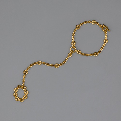 8hole bracelet chain ring  Gold