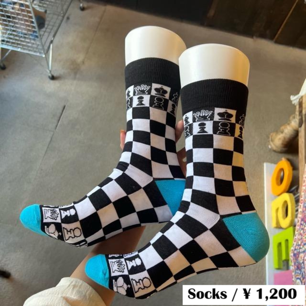 TOPANGA SOCKS Men's　Chess　靴下　メンズソックス　チェス　足元ファッション　プチギフト