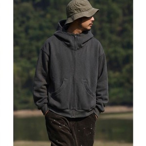 Front pocket design hoodie C4563